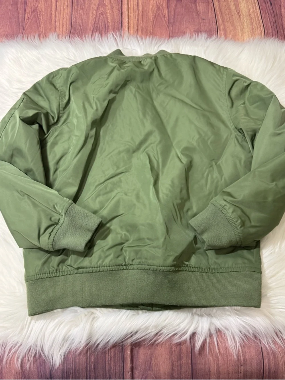 The Children’s Place Green Lightweight Bomber Zip Up Jacket - Boys Size M (7/8)